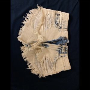 Carmar Distressed Cheeky Jean Shorts